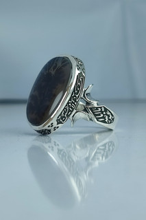 انگشتر نقره مردانه شجر دور چهار سلام امام حسین(ع) کد ۱۰۱۱